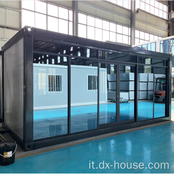 Casa del contenitore di vetro modulare prefabbricato